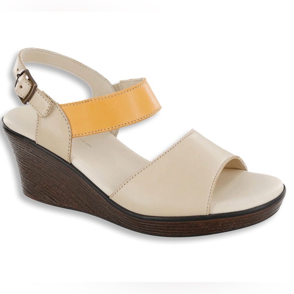 NEW SAS Heather Quarter Strap Wedge Sandal